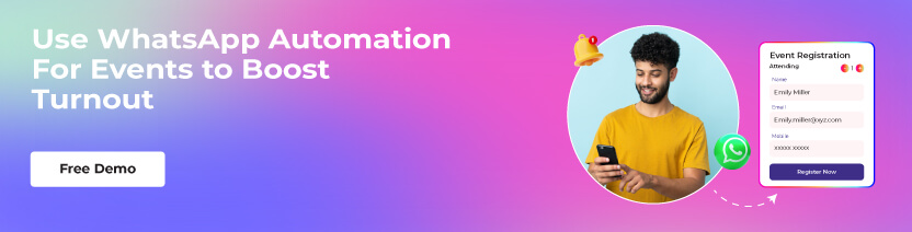 Demo For WhatsApp  Event Registration Solutions